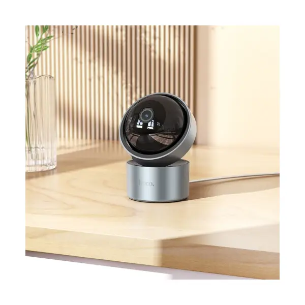 КАМЕРА ВІДЕОСПОСТЕРЕЖЕННЯ HOCO D5 INDOOR PTZ HD CAMERA СІРА