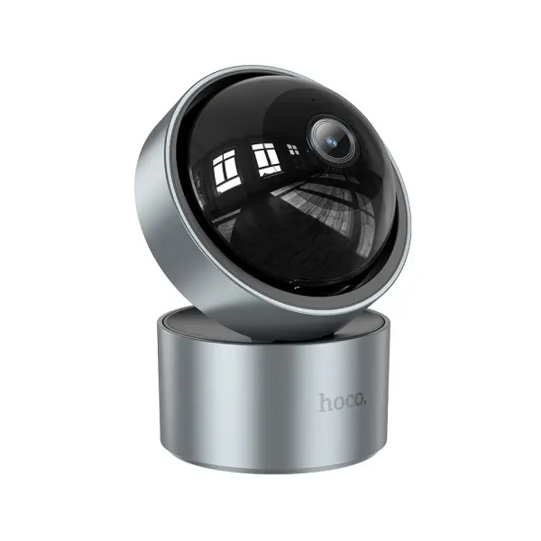КАМЕРА ВІДЕОСПОСТЕРЕЖЕННЯ HOCO D5 INDOOR PTZ HD CAMERA СІРА
