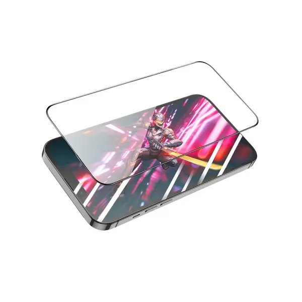 ЗАХИСНЕ СКЛО HOCO A34 9D LARGE ARC DUSTPROOF ДЛЯ IPHONE 15, ЧОРНИЙ