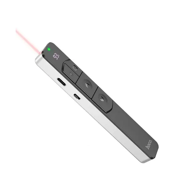 ЛАЗЕРНИЙ ПУЛЬТ HOCO GM202 SMART PPT PAGE TURNING PEN, СІРИЙ