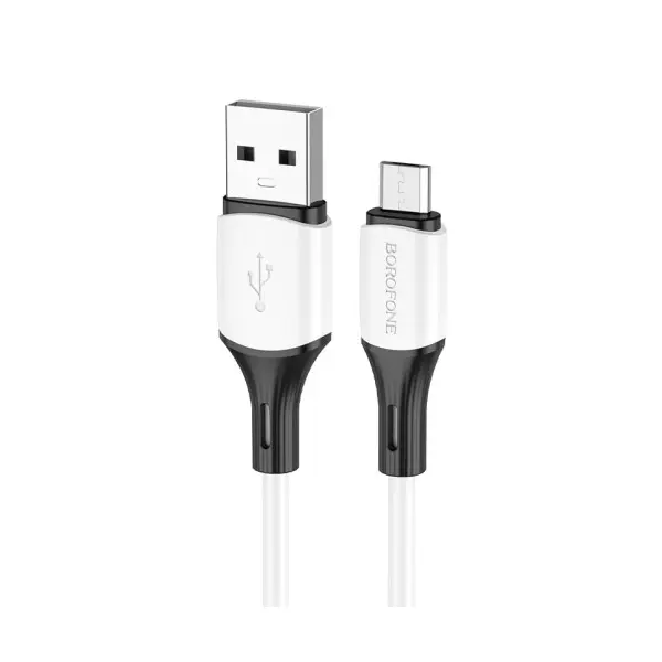 MR4_138238 Кабель borofone bx79 silicone charging для micro 2.4a, 1m, білий 