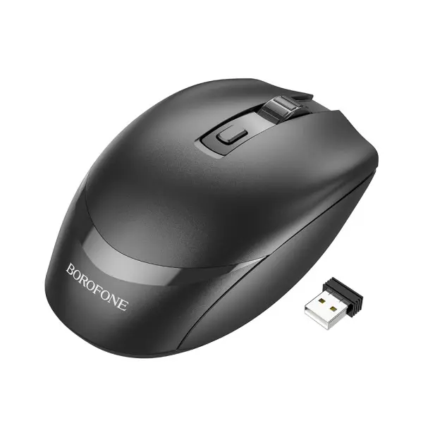БЕЗДРОТОВА МИШКА BOROFONE BG7 PLATINUM 2.4G BUSINESS WIRELESS MOUSE, ЧОРНИЙ