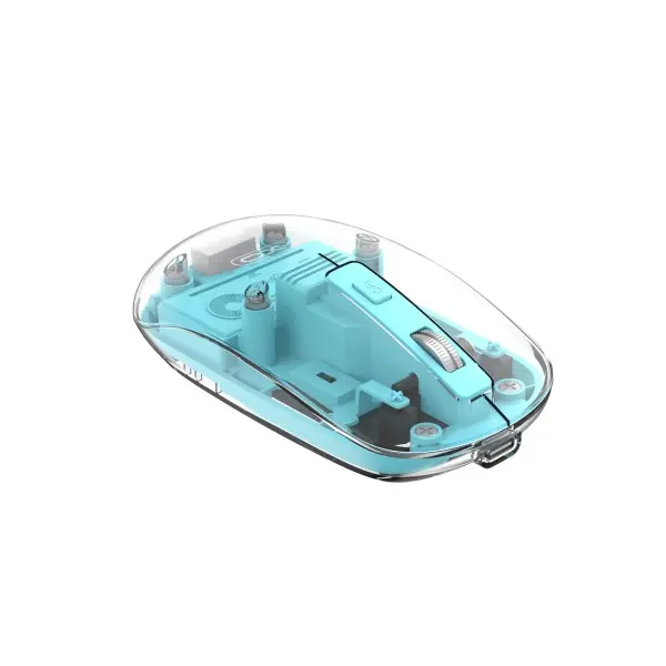 КОМПЮТЕРНА МИШКА XO M12 BLUETOOTH WIRELESS TRANSPARENT MOUSE СИНІЙ