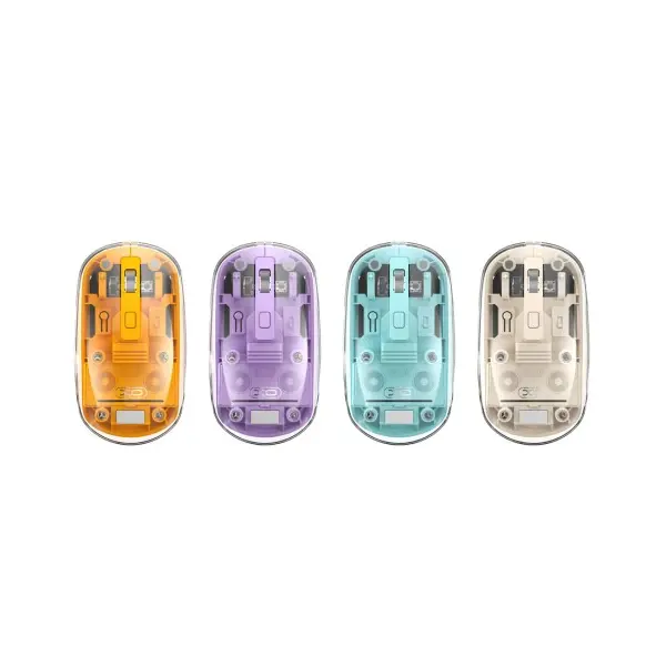 КОМПЮТЕРНА МИШКА XO M12 BLUETOOTH WIRELESS TRANSPARENT MOUSE ЖОВТА