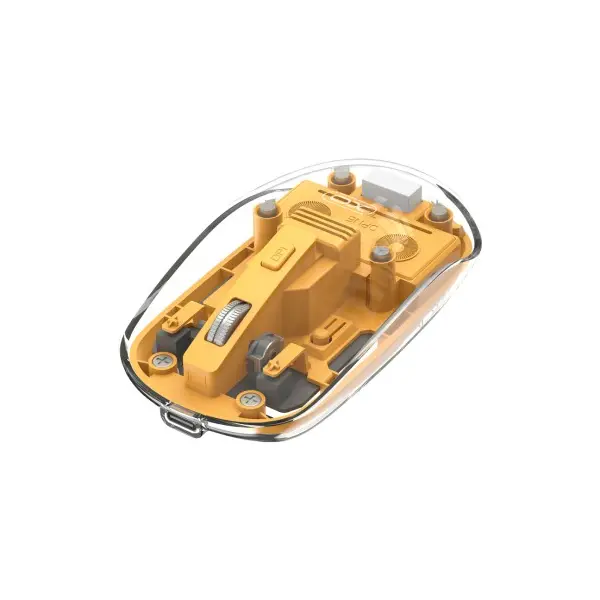 КОМПЮТЕРНА МИШКА XO M12 BLUETOOTH WIRELESS TRANSPARENT MOUSE ЖОВТА