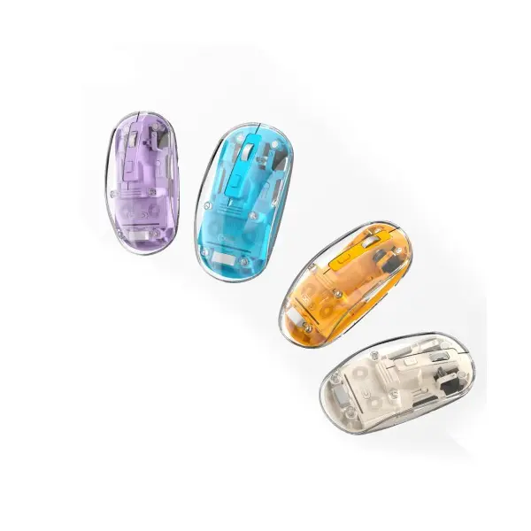 КОМПЮТЕРНА МИШКА XO M12 BLUETOOTH WIRELESS TRANSPARENT MOUSE ЖОВТА
