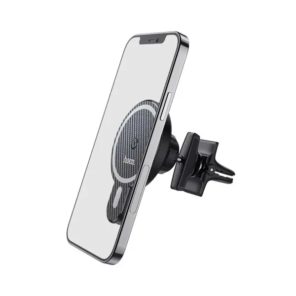 БЕЗДРОТОВИЙ АВТОМОБІЛЬНИЙ ЗАРЯДНИЙ ПРИСТРІЙ HOCO CA85 ULTRA-FAST MAGNETIC WIRELESS CAR HOLDER MAGSAFE7,5W, 5-15W, ЧОРНИЙ
