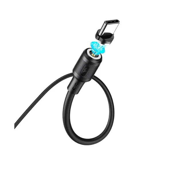 КАБЕЛЬ HOCO X52 SERENO MAGNETIC CHARGING CABLE ДЛЯ TYPE-C 2,4A, 1M, ЧОРНИЙ