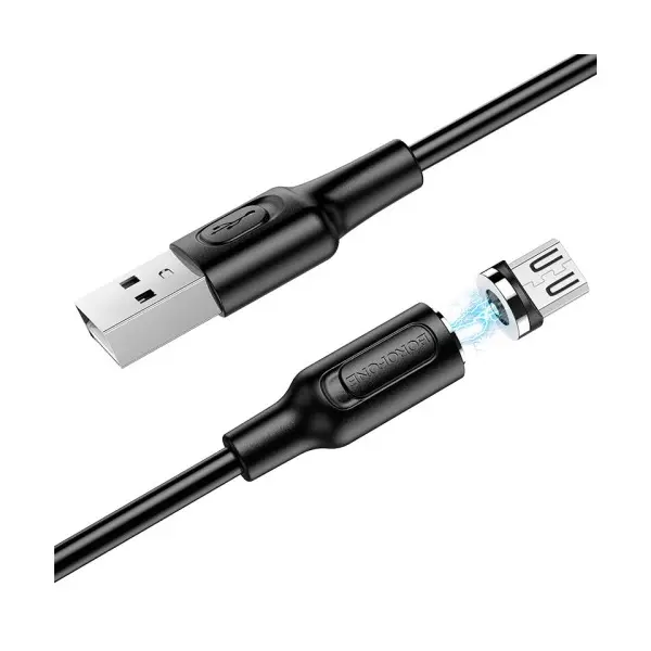 MR4_138219 Кабель borofone bx41 amiable magnetic для micro 2.4a, 1m, чорний 