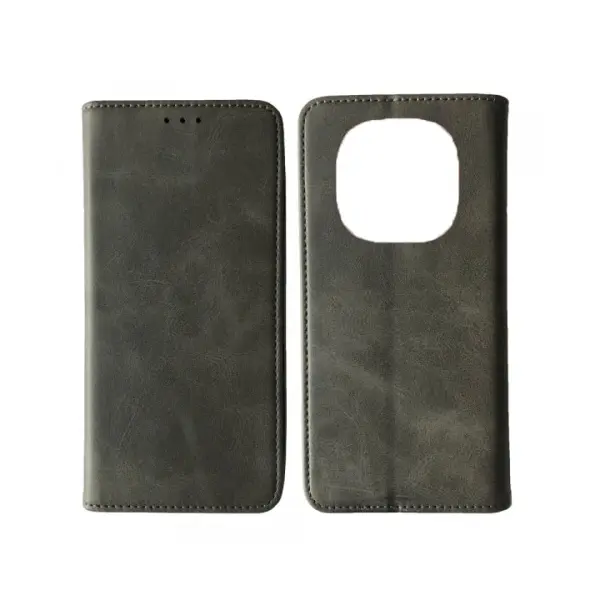 MR4_137928 Чохол-книжка black tpu magnet для redmi note 14 pro 4g, сірий 