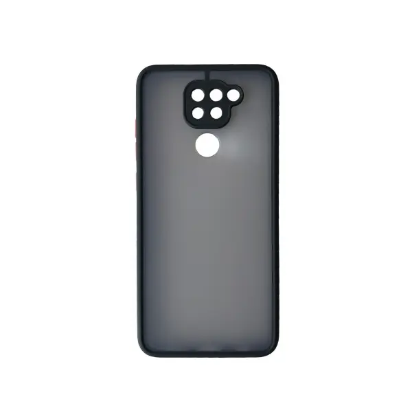 MR4_138582 Чохол-бампер захисний gingle matte case redmi note 9, чорний, червоний 