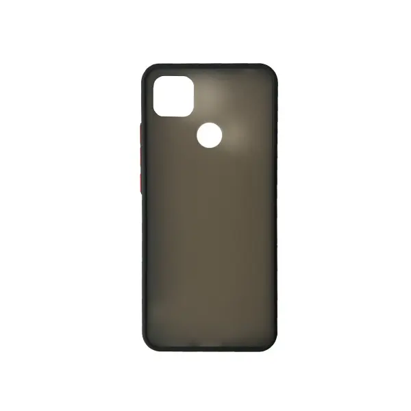 MR4_138586 Чохол-бампер захисний gingle matte case redmi 9c, чорний, червоний 