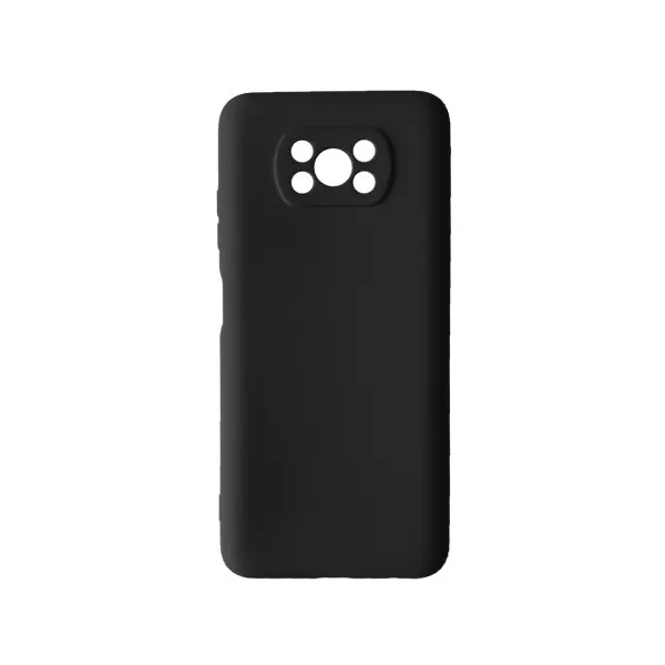 MR4_138755 Чохол silicone case camera (no logo) для xiaomi poco x3, x3 pro, чорний 