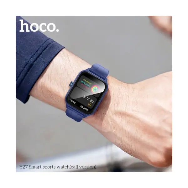 СМАРТ-ГОДИННИК HOCO Y27 SMART SPORTS WATCH (CALL VERSION) СИНІЙ