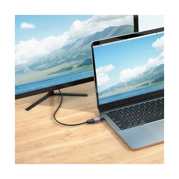 MR4_138671 Перехідник hoco ua33 type-c to hdtv adapter metal, сірий 