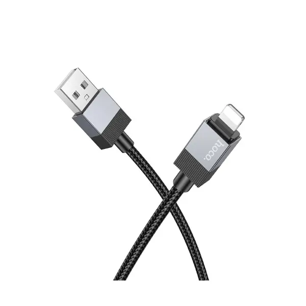 MR4_138677 Кабель hoco x110 honorific charging data cable lightning 2.4a, 1m, чорний 