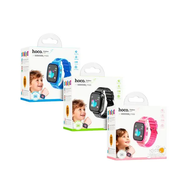 СМАРТ-ГОДИННИК ДИТЯЧИЙ HOCO Y100 CHILDREN WATCH WITH CALL FUNCTION, ЧОРНИЙ