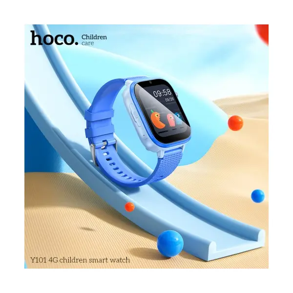MR4_138653 Смарт-годинник дитячий hoco y101 4g children smart watch синій 