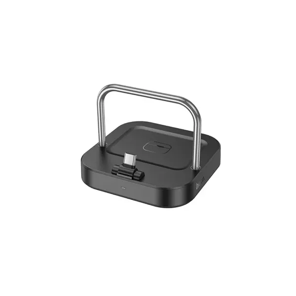 MR4_138662 Бездротовий зарядний пристрій magsafe hoco cq16b astute 2in1 desktop charger, чорний 