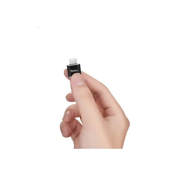 ПЕРЕХІДНИК HOCO UA5 USB-A TO TYPE-C, ЧОРНИЙ