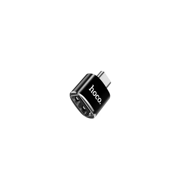ПЕРЕХІДНИК HOCO UA5 USB-A TO TYPE-C, ЧОРНИЙ