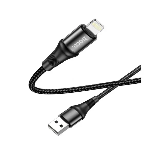 MR4_138629 Кабель hoco x50 excellent charging data для lightning 2,4a, 1m, чорний 