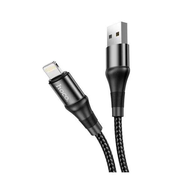КАБЕЛЬ HOCO X50 EXCELLENT CHARGING DATA ДЛЯ LIGHTNING 2,4A, 1M, ЧОРНИЙ