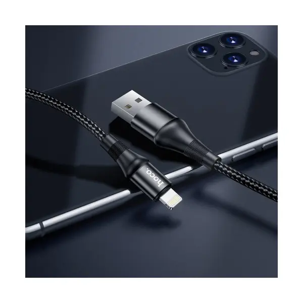 MR4_138629 Кабель hoco x50 excellent charging data для lightning 2,4a, 1m, чорний 