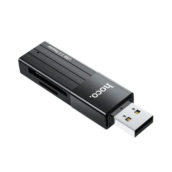 КАРТРИДЕР HOCO HB20 MINDFUL 2IN1 USB2.0, ЧОРНИЙ