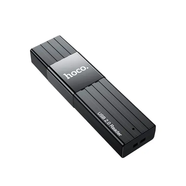 КАРТРИДЕР HOCO HB20 MINDFUL 2IN1 USB2.0, ЧОРНИЙ