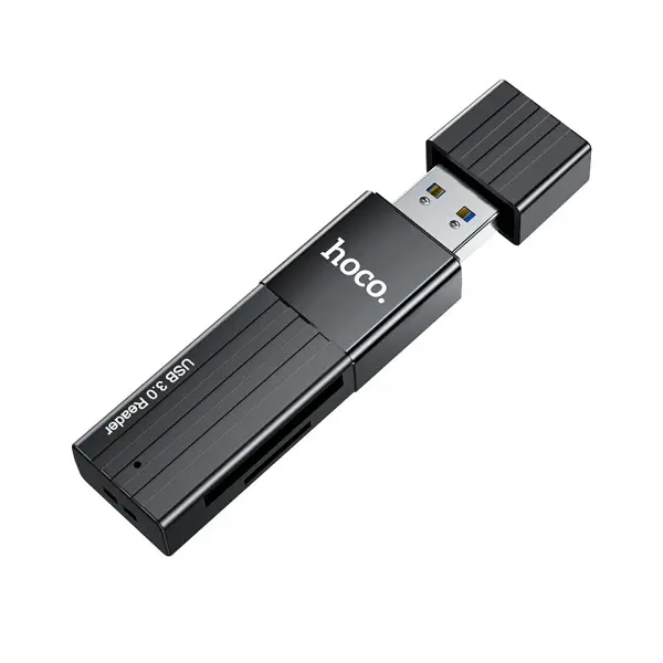 КАРТРИДЕР HOCO HB20 MINDFUL 2IN1 USB3.0, ЧОРНИЙ
