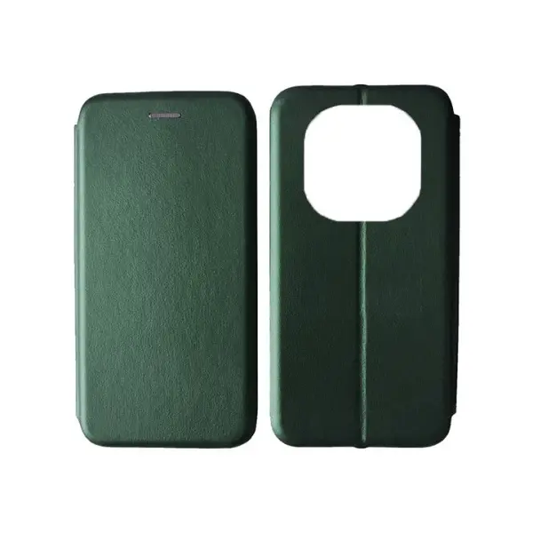 MR4_138476 Чохол-книжка level для redmi note 14 pro 4g midnight зелений 