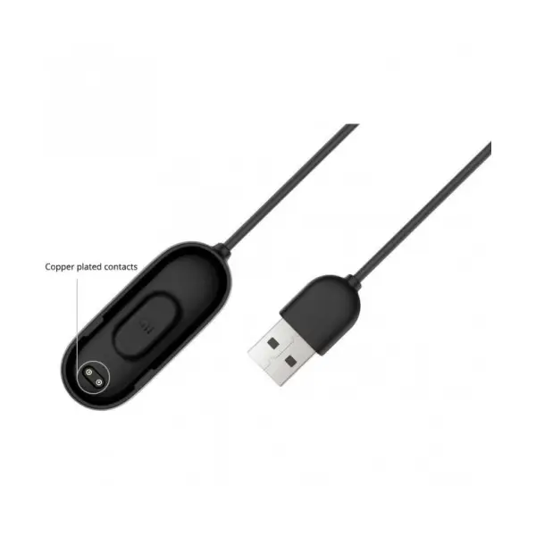 MR4_138811 Зарядний пристрій usb для xiaomi mi band 4, чорний 