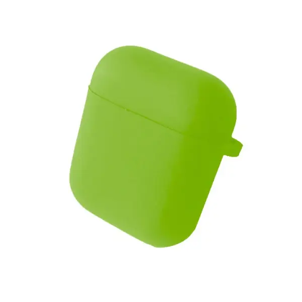 ЧОХОЛ ДЛЯ AIRPODS 1, 2 SILICONE CASE, MICROFIBER PARTY ЗЕЛЕНИЙ