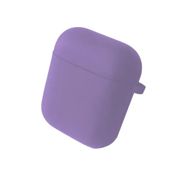 ЧОХОЛ ДЛЯ AIRPODS 1, 2 SILICONE CASE, MICROFIBER GLICINE