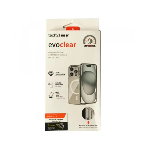 MR4_139286 Чохол evo clear magsafe case для iphone 16 plus transparent 