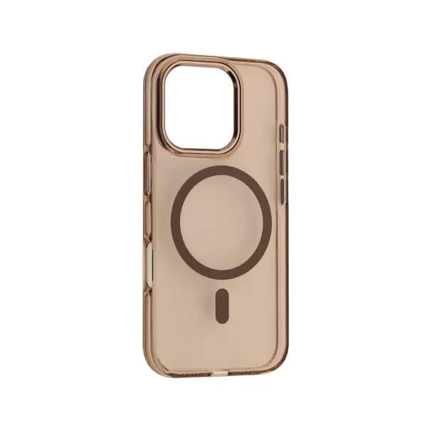 ЧОХОЛ SILVER SHIELD MAGSAFE ДЛЯ IPHONE 16 PRO TRANSPARENT DESERT GOLD