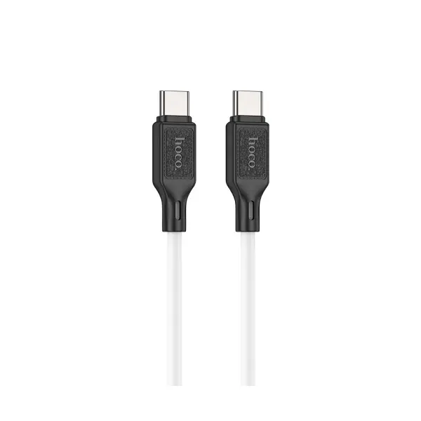 MR4_139103 Кабель pd hoco x90 cool silicone charging data cable pd-to-type-c 3a, pd60w, 1m, білий 