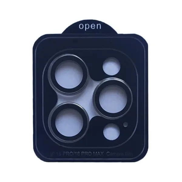 ЗАХИСНЕ СКЛО CAMERA METAL ДЛЯ IPHONE 16 PRO, 16 PRO MAX TITANIUM, СІРИЙ