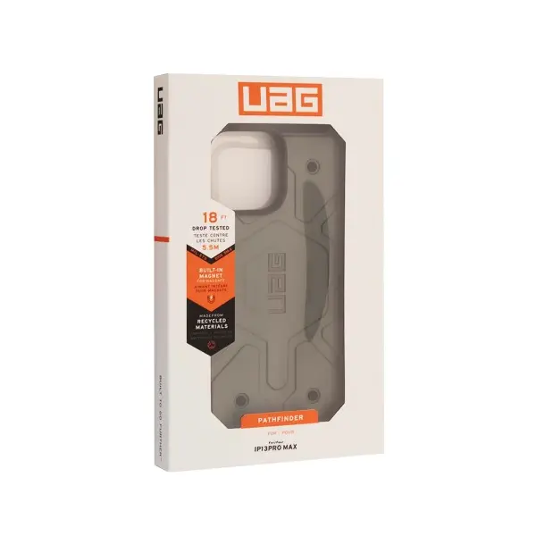 ЧОХОЛ УДАРОСТІЙКИЙ UAG NEW PATHFINDER COLORS MAGSAFE ДЛЯ IPHONE 13 PRO MAX, СІРИЙ