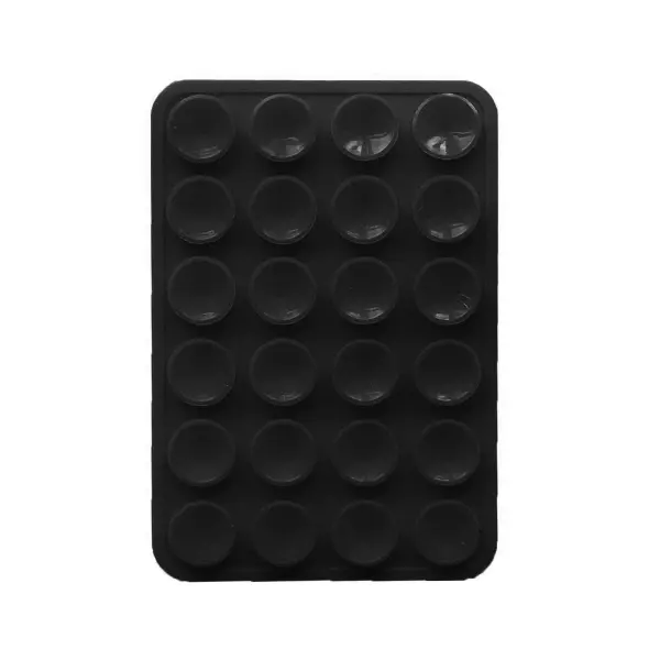 ТРИМАЧ-ПРИСОСКА ЛІППЕР ДЛЯ ТЕЛЕФОНУ ДВОХСТОРОННІЙ ПРЯМОКУТНИЙ 75MM X 50MM, ЧОРНИЙ