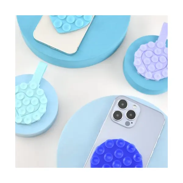 ТРИМАЧ-ПРИСОСКА ЛІППЕР ДЛЯ ТЕЛЕФОНУ ДВОХСТОРОННІЙ ПРЯМОКУТНИЙ 75MM X 50MM, ЧОРНИЙ