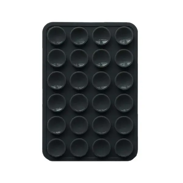 ТРИМАЧ-ПРИСОСКА ЛІППЕР ДЛЯ ТЕЛЕФОНУ ДВОХСТОРОННІЙ ПРЯМОКУТНИЙ 75MM X 50MM DARK, СІРИЙ