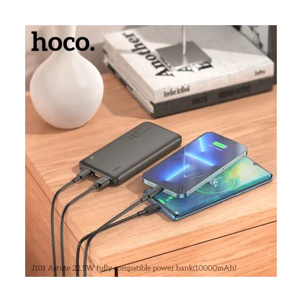 MR4_139498 Зовнішній акумулятор power bank hoco j101 astute 22.5w fully compatible 10 000mah, чорний 