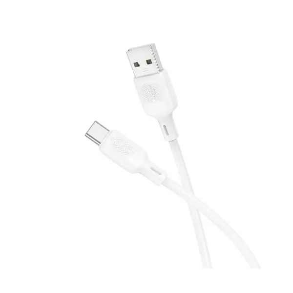 MR4_139543 Кабель borofone bx113 lenny silicone для type-c 3a, 1m, білий 