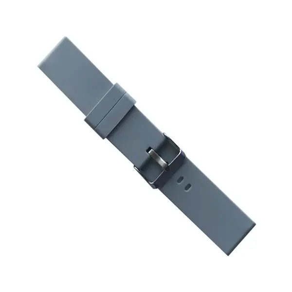 MR4_139952 Ремінець silicone metal claps 20mm, light, сірий 