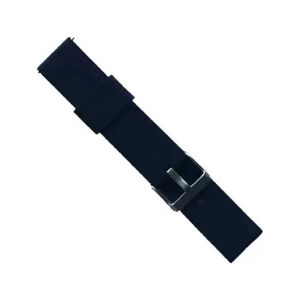 РЕМІНЕЦЬ SILICONE METAL CLAPS 22MM, ЧОРНИЙ