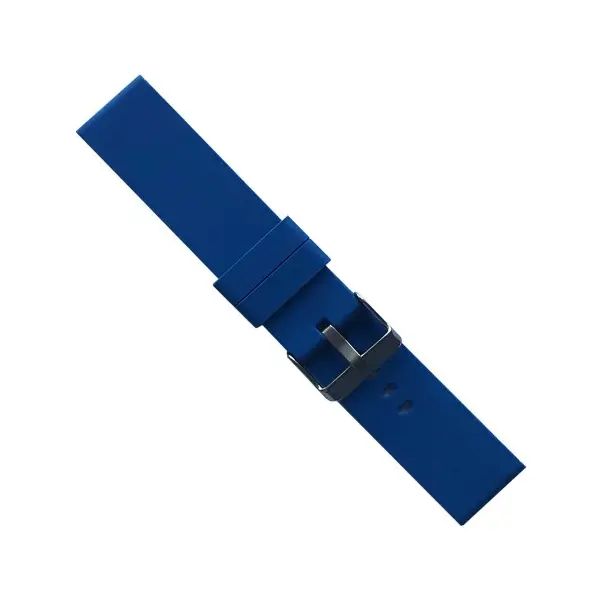 MR4_139971 Ремінець silicone metal claps 22mm, синій 