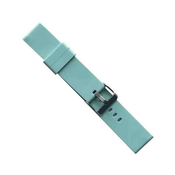 MR4_139965 Ремінець silicone metal claps 22mm, gem зелений 