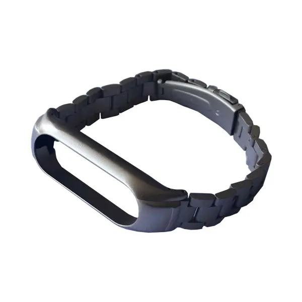 MR4_139985 Ремінець для xiaomi mi band 3, 4, 5, 6 3-bead metal band gold 
